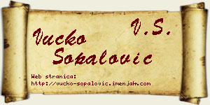 Vučko Šopalović vizit kartica